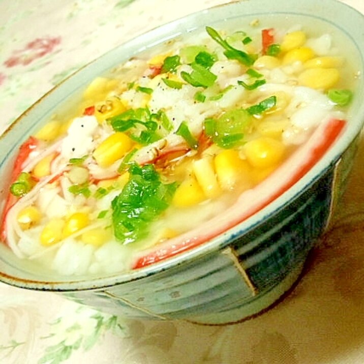 レンジで簡単 ダシダで作ろ 満足満腹お粥さん レシピ 作り方 By 小太郎1212 楽天レシピ レンジで簡単 ダシダで作ろ 満足満腹お粥さん レシピ 作り方 By 小太郎1212 楽天レシピ
